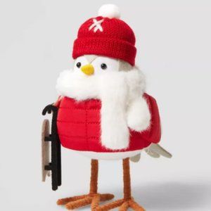 Target Christmas "Nippy" Bird w Sled Stocking Hat Decorative Figurine Wondershop